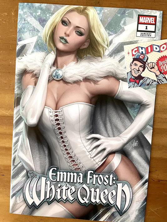 Comic - Emma Frost White Queen #1 Artgerm Trade Cover