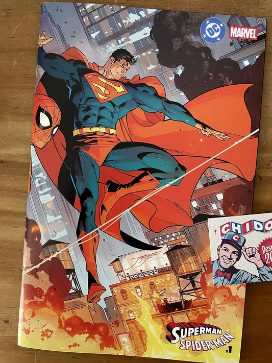 Comic - Superman Spider-man #1 Jimenez Wraparound Variant