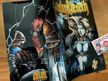 Comic - Lady Death Between Heaven & Hell Chrome Variant