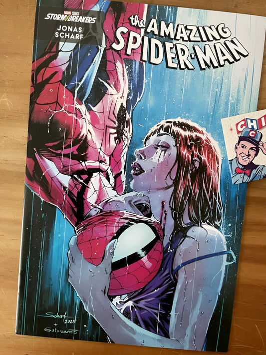 Comic - Amazing Spider-man #25 Mj Kiss Jonas Scharf
