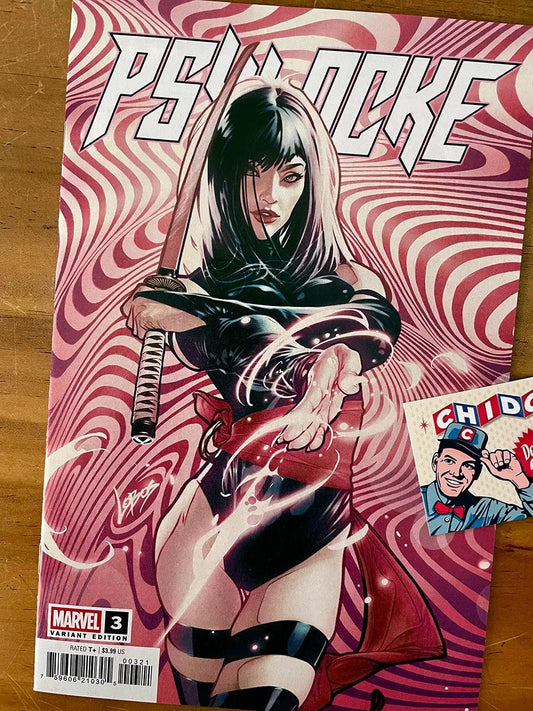 Comic - Psylocke #3 Lobos Variant