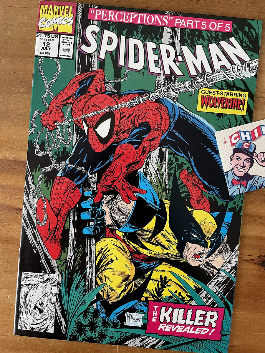 Comic - Spider-man #12 Todd Mcfarlane Wolverine