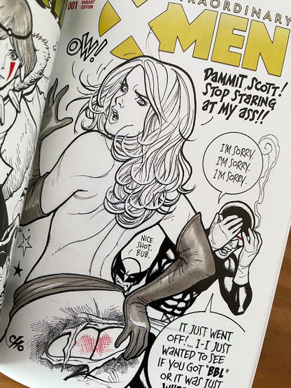Sketchbook - Even More Outrage Frank Cho Firmado Sdcc Sexy