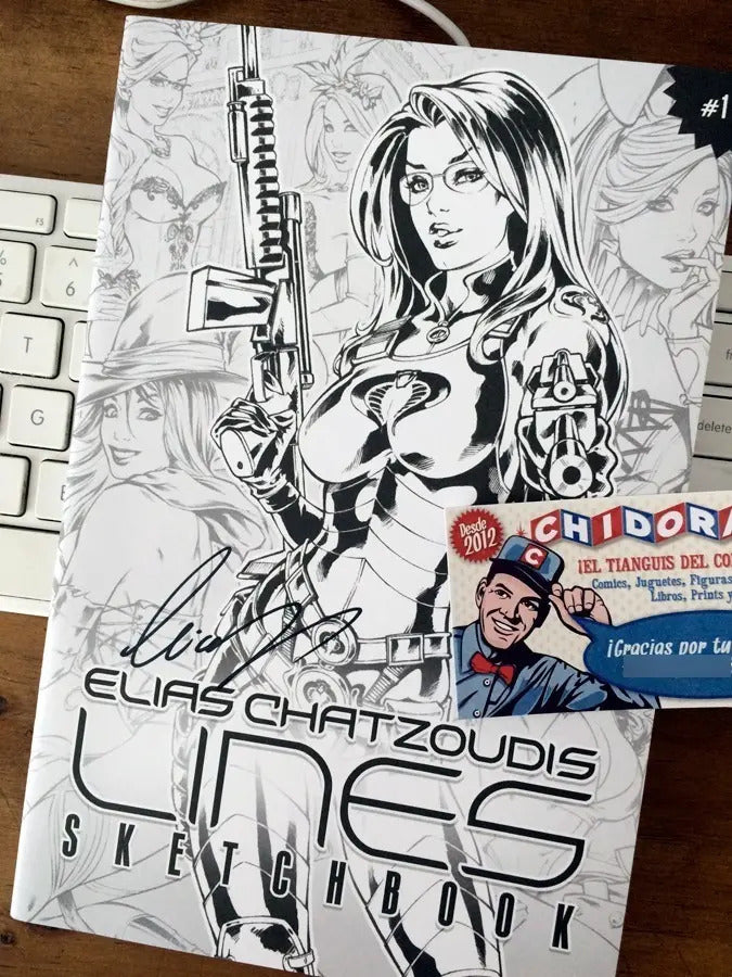 Comic Sketchbook - Lines Vol. 1 Elias Chatzoudis Firma Sexy