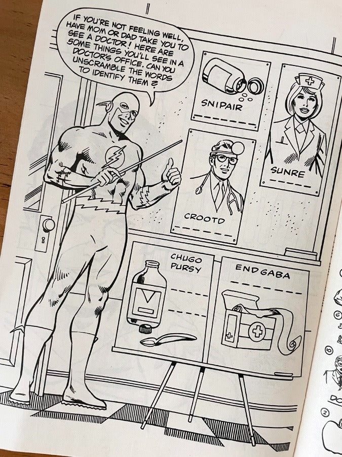Comic - Super Heroes Goodhealth Book Batman Superman