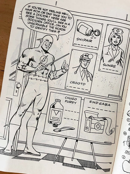 Comic - Super Heroes Goodhealth Book Batman Superman