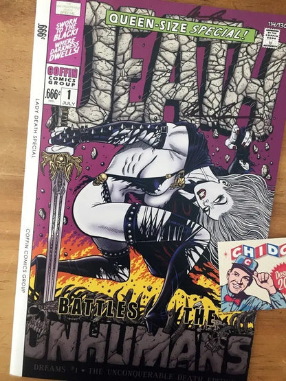 Comic - Lady Death Dreams #1 Homage Variant Firma Pulido