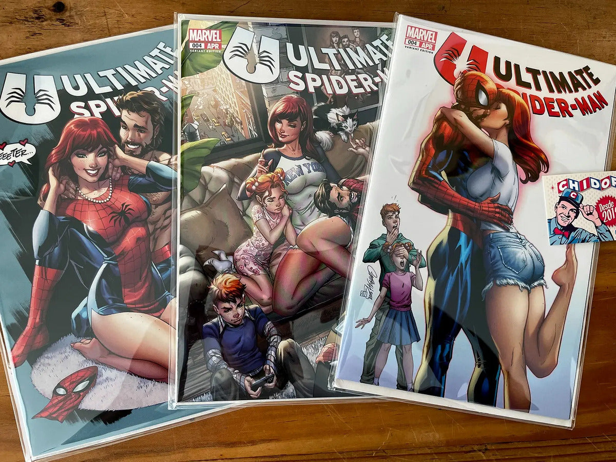 Comic Set - Ultimate Spider-man #4 Scott Campbell Sin Firma