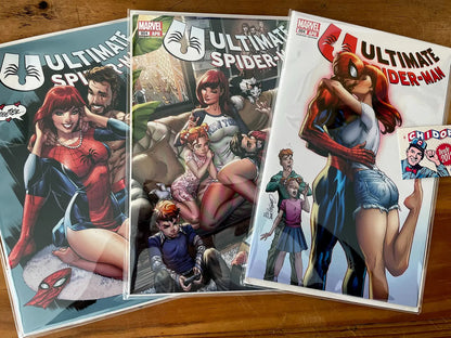 Comic Set - Ultimate Spider-man #4 Scott Campbell Sin Firma