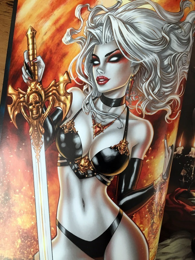 Comic - Lady Death Lingerie #1 Premiere Firmada Pulido Coa