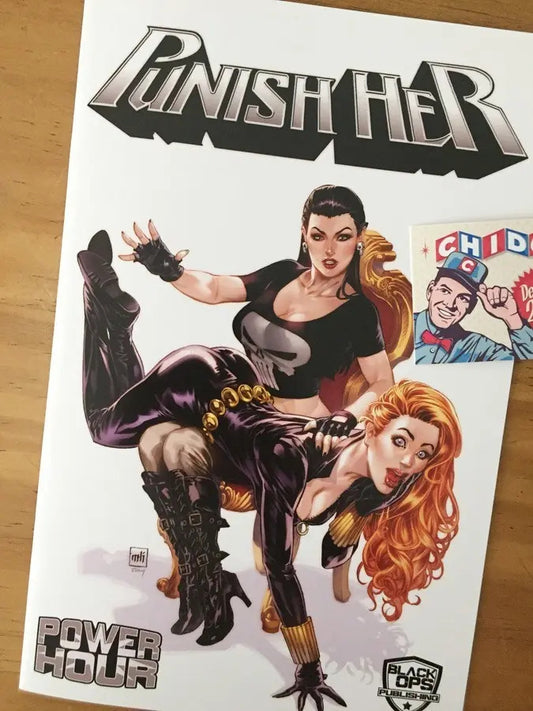 Comic - Power Hour #0 Punish Her Mike Krome Black Widow Sexy