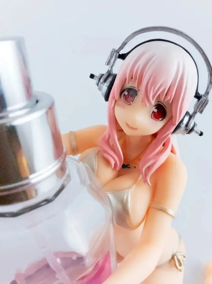 Figura - Super Sonico Sonicomi Drink Holder Gold Sexy Furyu