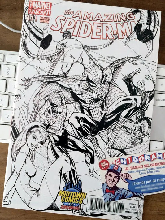 Comic - Amazing Spider-man 1.1 Midtown Sketch Scott Campbell
