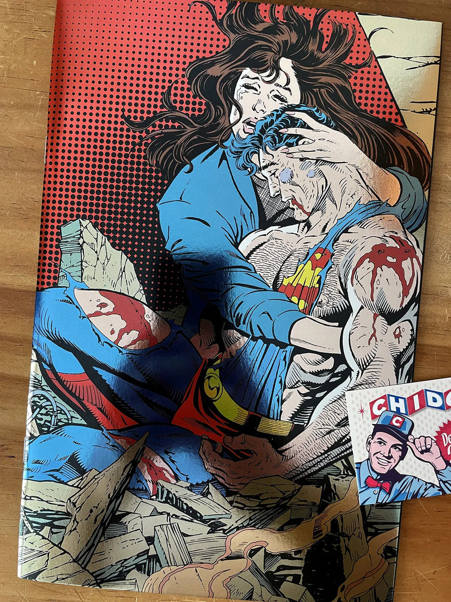 Comic - Superman #75 Death Superman Foil 30th Ann Jurgens