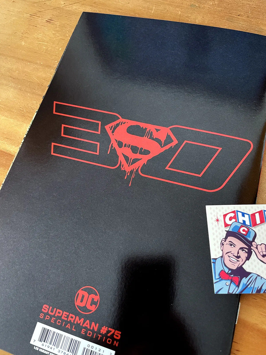 Comic - Superman #75 Death Superman Foil 30th Ann Jurgens
