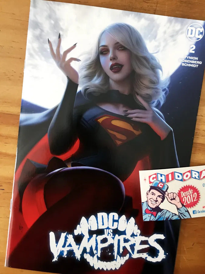 Comic - Dc Vs Vampires #2 Warren Louw Trade Var Supergirl