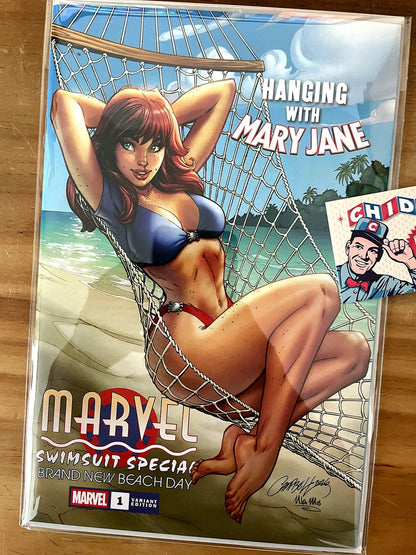 Comic - Marvel Swimsuit Beach Day Campbell Mary Jane A Cover