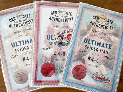 Comic Set - Ultimate Spider-man #4 Scott Campbell Firmado