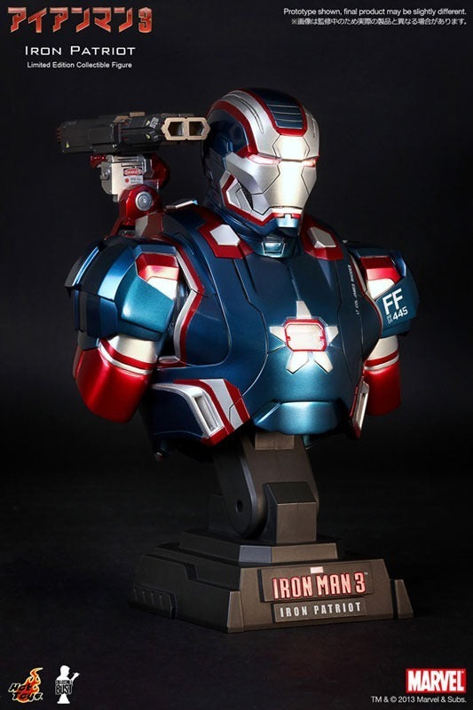 Iron Patriot Bust Busto Iron Man 1/4 Hot Toys Nuevo