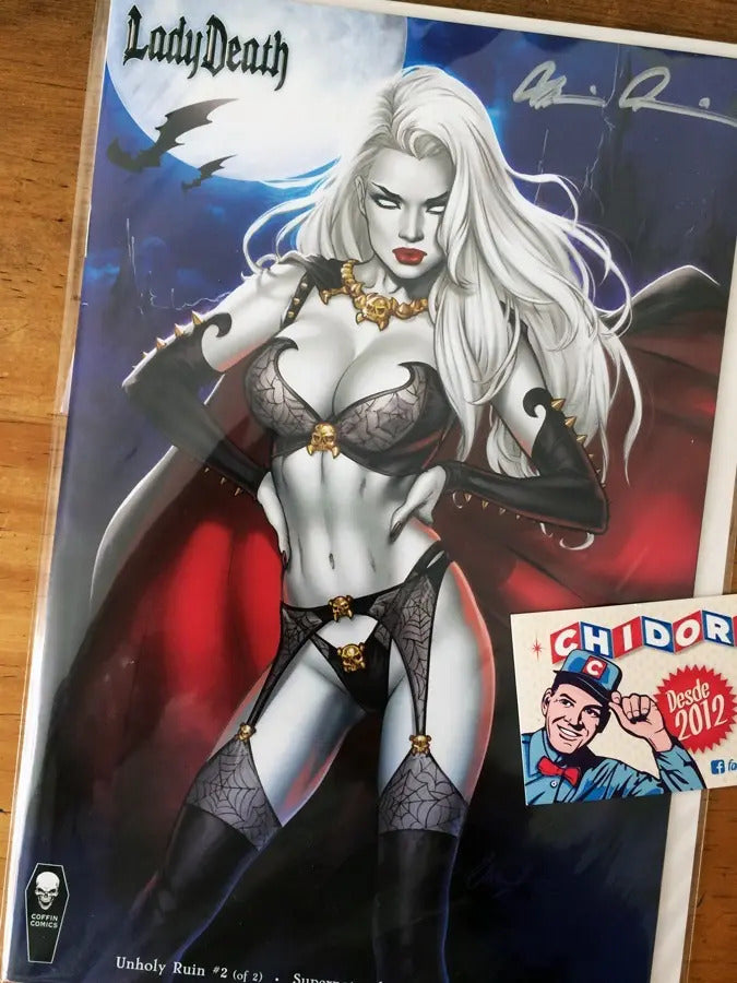 Comic - Lady Death Unholy Ruin #2 Chatzoudis Firmada Pulido