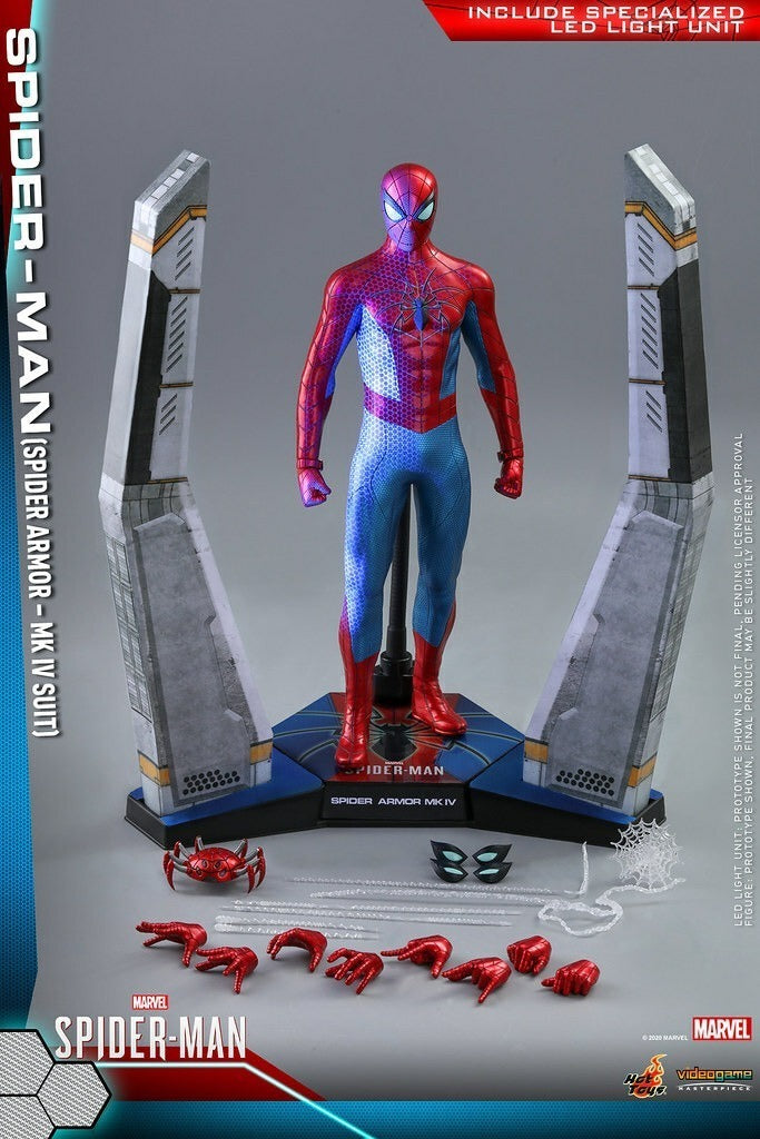 Spider-man Armor Suit Hot Toys Nuevo Mk Iv