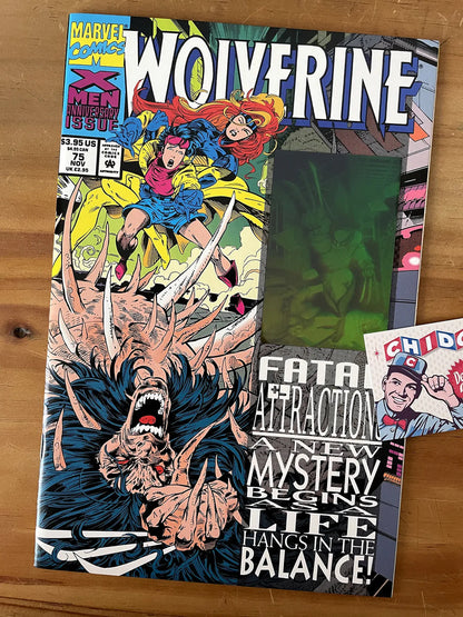 Comic - Wolverine #75 Fatal Attractions Hologram Adamantium