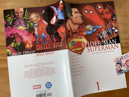 Comic - Superman Spider-man #1 Giuseppe Camuncoli Civil War