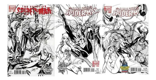 Comic Set - Amazing Spider-man Midtown Sketch Scott Campbell