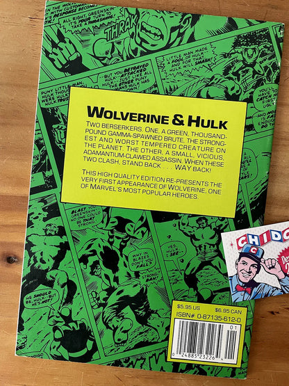 Comic - Wolverine Battles The Incredible Hulk