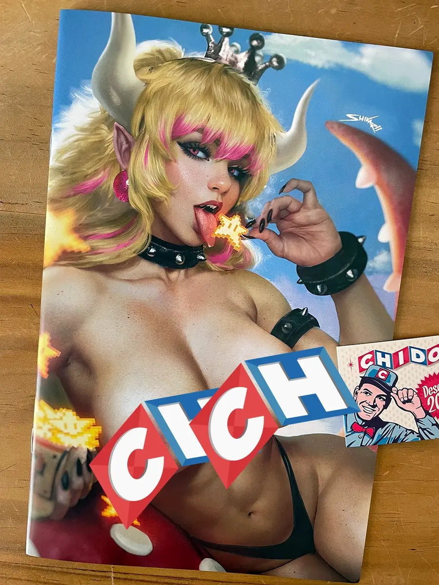 Comic - Miss Meow #7 Shikarii  Bowsette Topless Super Mario