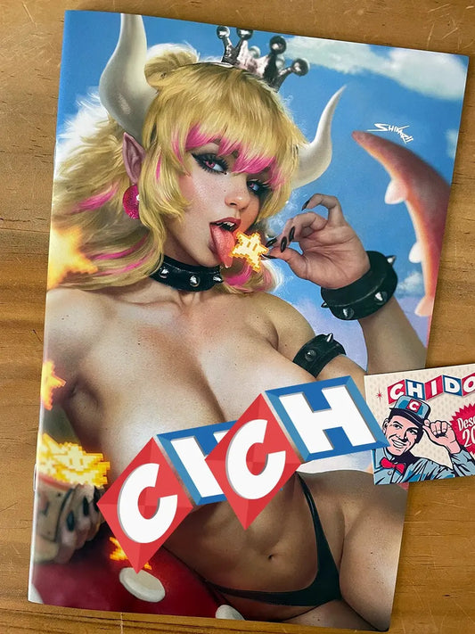 Comic - Miss Meow #7 Shikarii  Bowsette Topless Super Mario