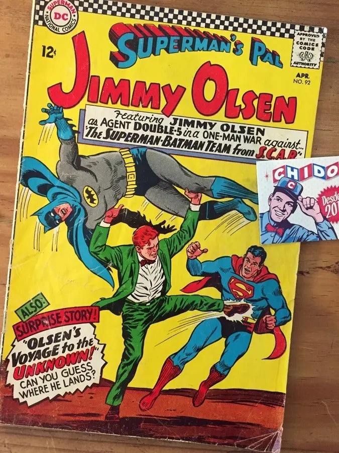 Comic - Jimmy Olsen #92 Batman Superman 1966