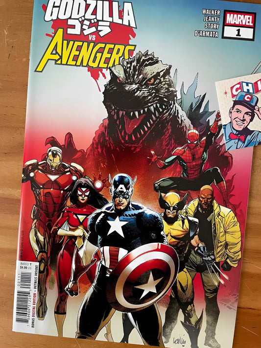 Comic - Godzilla Vs Avengers #1 Francis Yu Variant