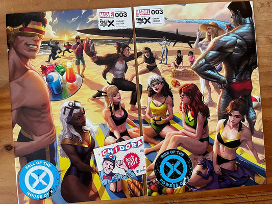 Comic Set - X-men #3 Ejikure Connecting Set Rogue Beach Jean