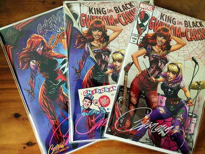Comic Set - Gwenom Vs Carnage 2 King In Black Scott Campbell