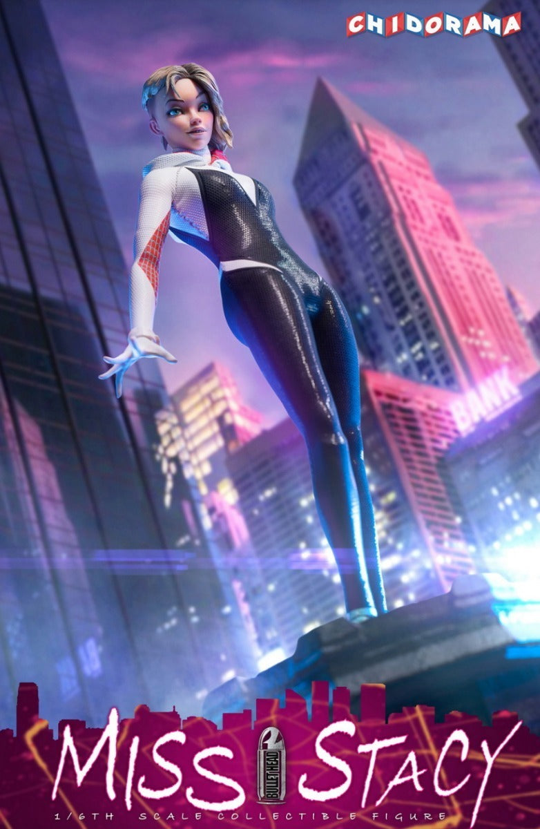 Figura - Spider-gwen Stacy Bullethead Bh005 Nueva Y Sellada