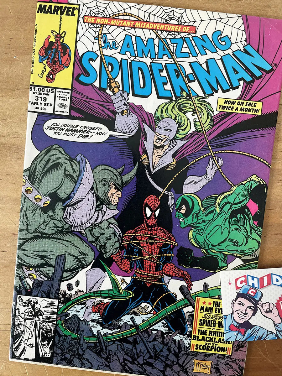 Comic - Amazing Spider-man #319 Mcfarlane Scorpion Rhino