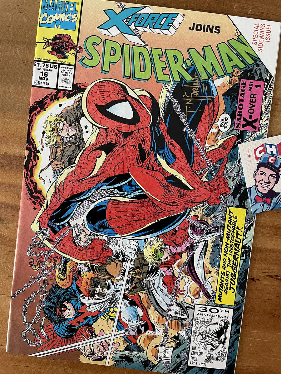 Comic - Spider-man #16 Todd Mcfarlane X-force Firmado