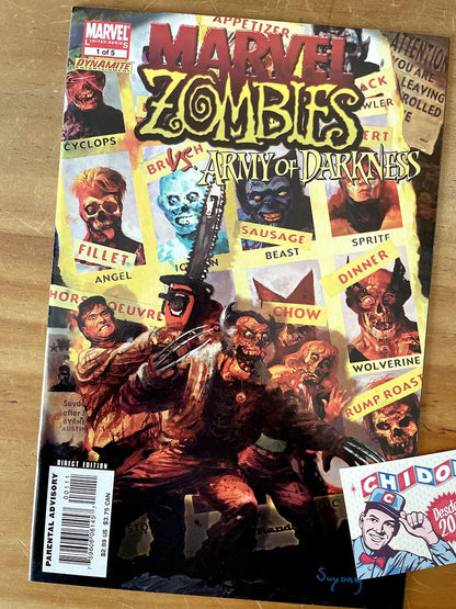 Comic Set - Marvel Zombies Vs Army Of Darkness Suydam