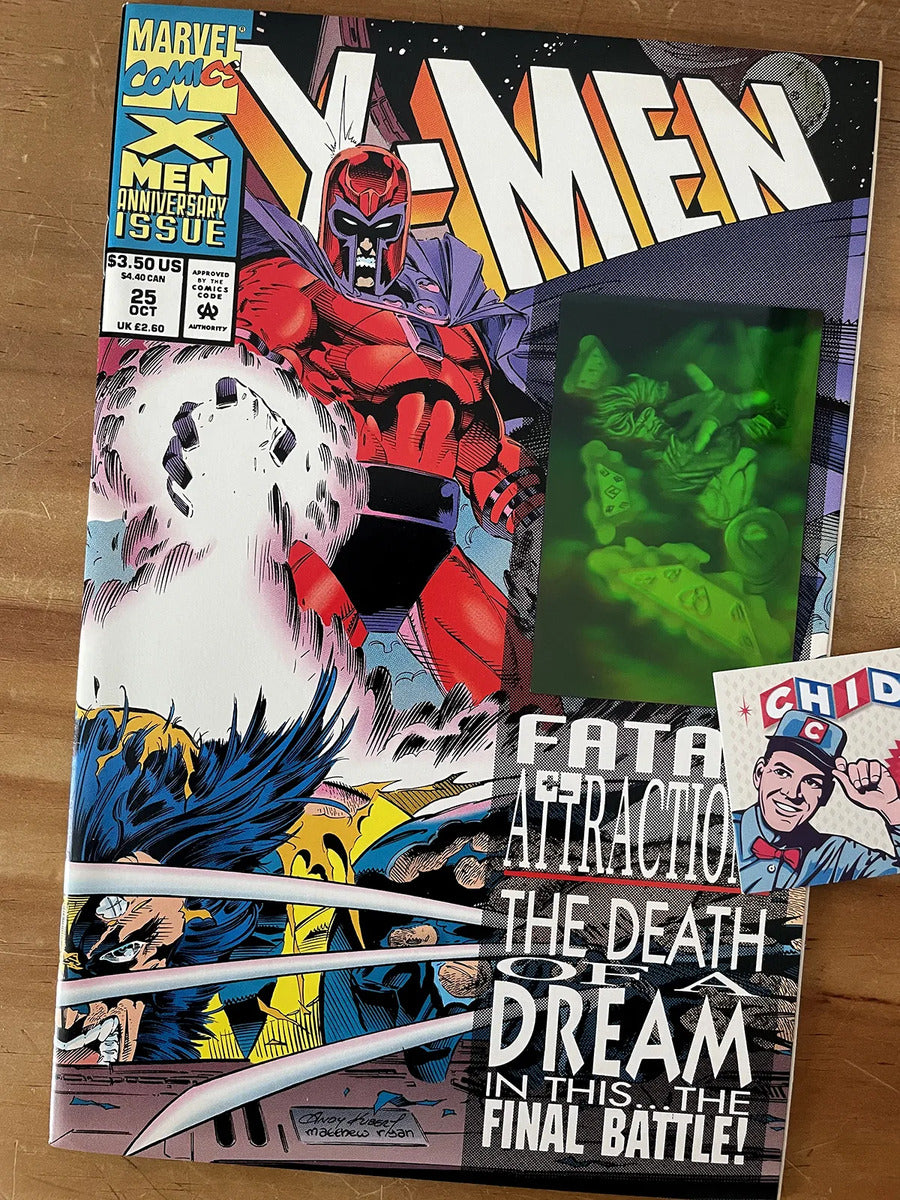 Comic - X-men #25 Fatal Attractions Wolverine Magneto Holo