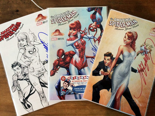 Comic Set - Spider-man Renew Your Vows #1 Campbell Firmado