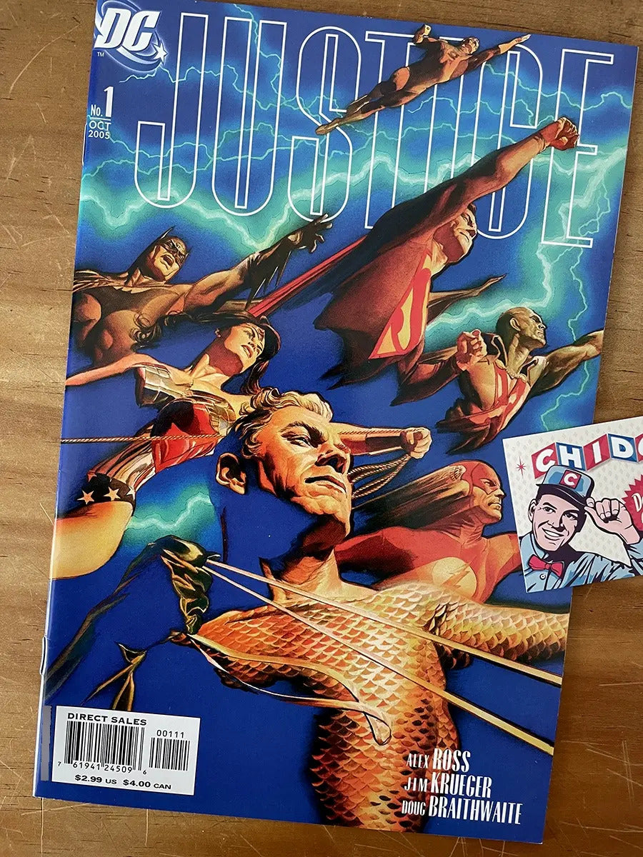 Comic - Justice #1 Alex Ross Justice League Batman Superman