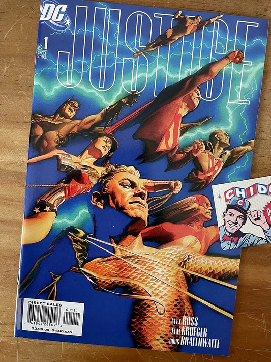 Comic - Justice #1 Alex Ross Justice League Batman Superman