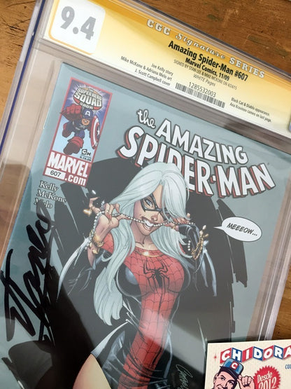 Comic Cgc - Amazing Spider-man #607 Campbell Stan Lee Firma