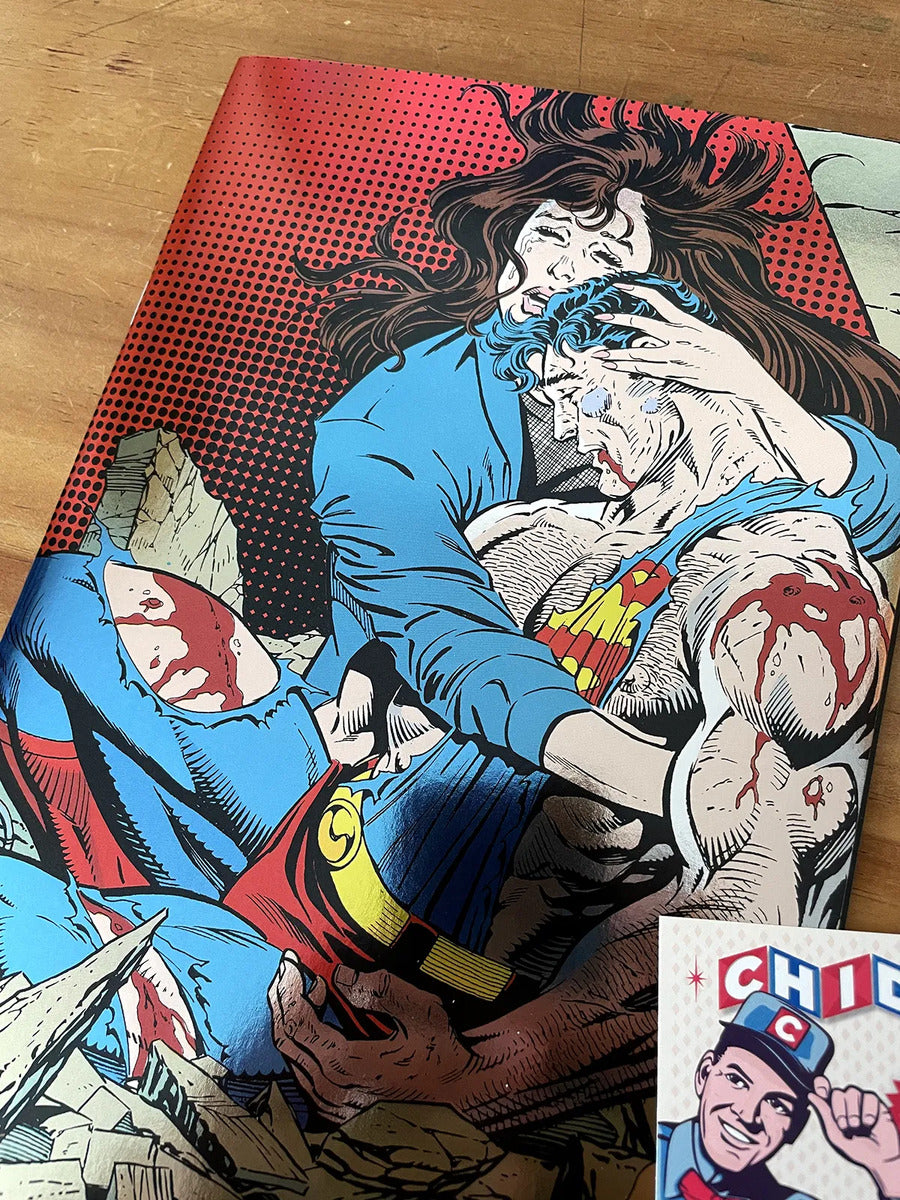 Comic - Superman #75 Death Superman Foil 30th Ann Jurgens