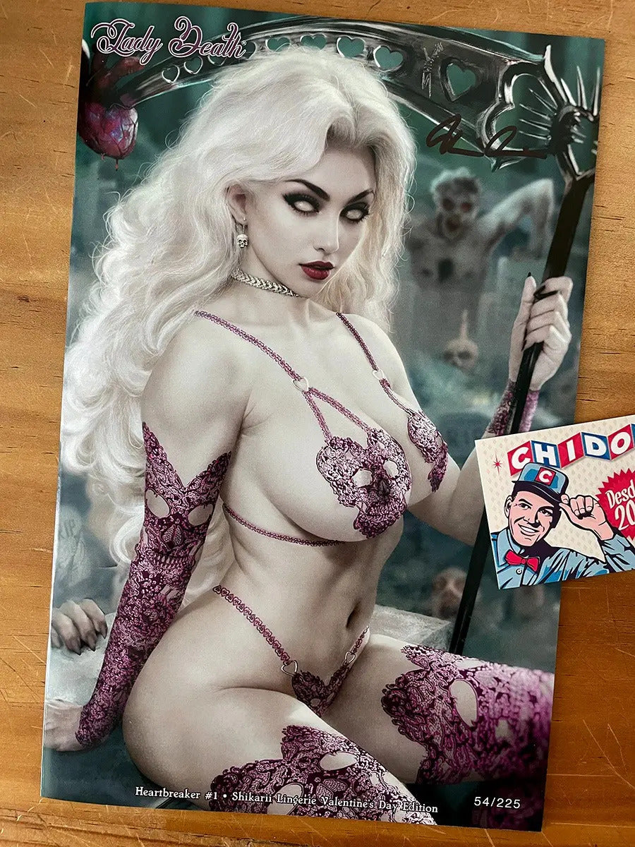 Comic - Lady Death Heartbreaker #1 Shikarii Lingerie V Day