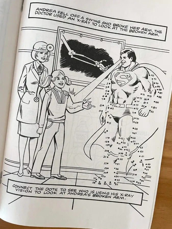 Comic - Super Heroes Goodhealth Book Batman Superman