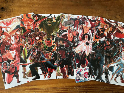 Comic Set - Avengers Connecting Alex Ross Iron Man Hulk