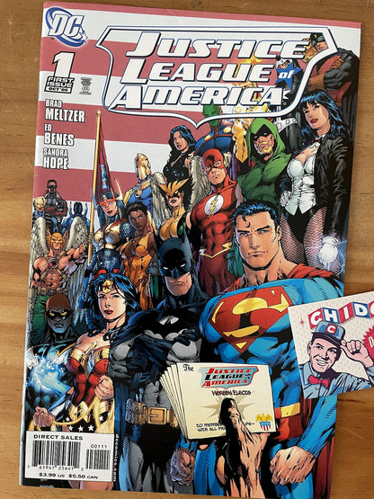 Comic Set - Justice League Of America #1 Ed Benes Connecting