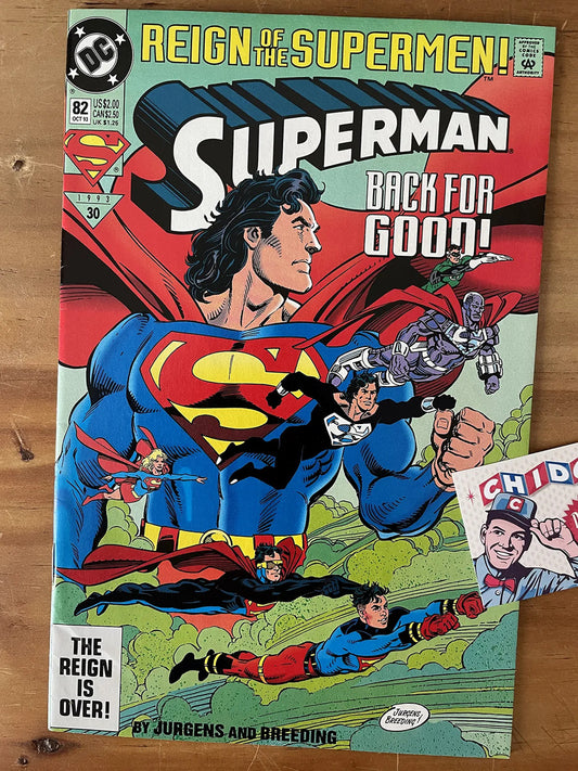 Comic - Superman #82 Resurrection Jurgens